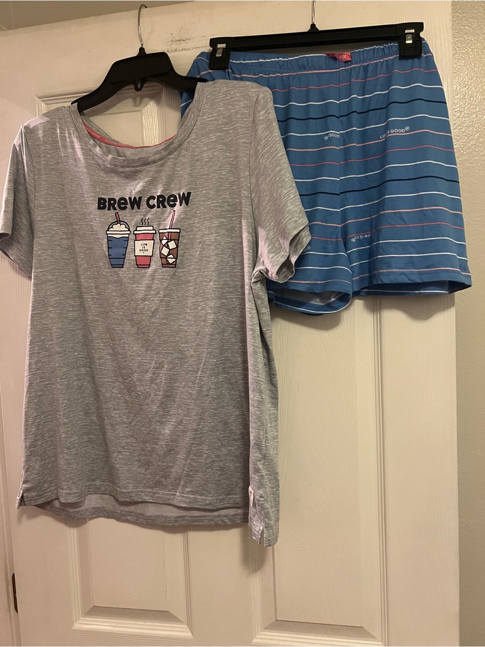 Life Is Good Women's 'Brew Crew' Pajamas - Size XL